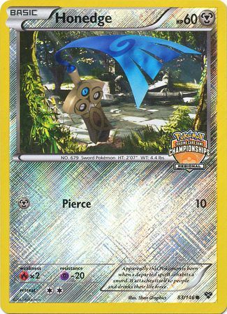 Honedge (83/146) (Regional Championship Promo) [XY: Base Set] | Clutch Gaming