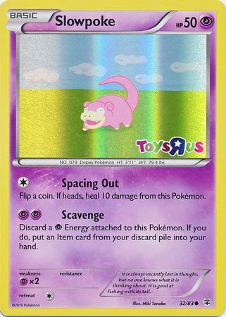 Slowpoke (32/83) (Toys R Us Promo) [XY: Generations] | Clutch Gaming