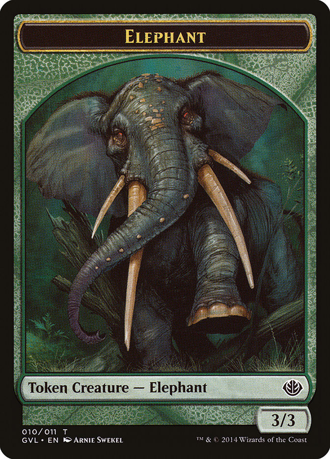 Elephant Token (Garruk vs. Liliana) [Duel Decks Anthology Tokens] | Clutch Gaming