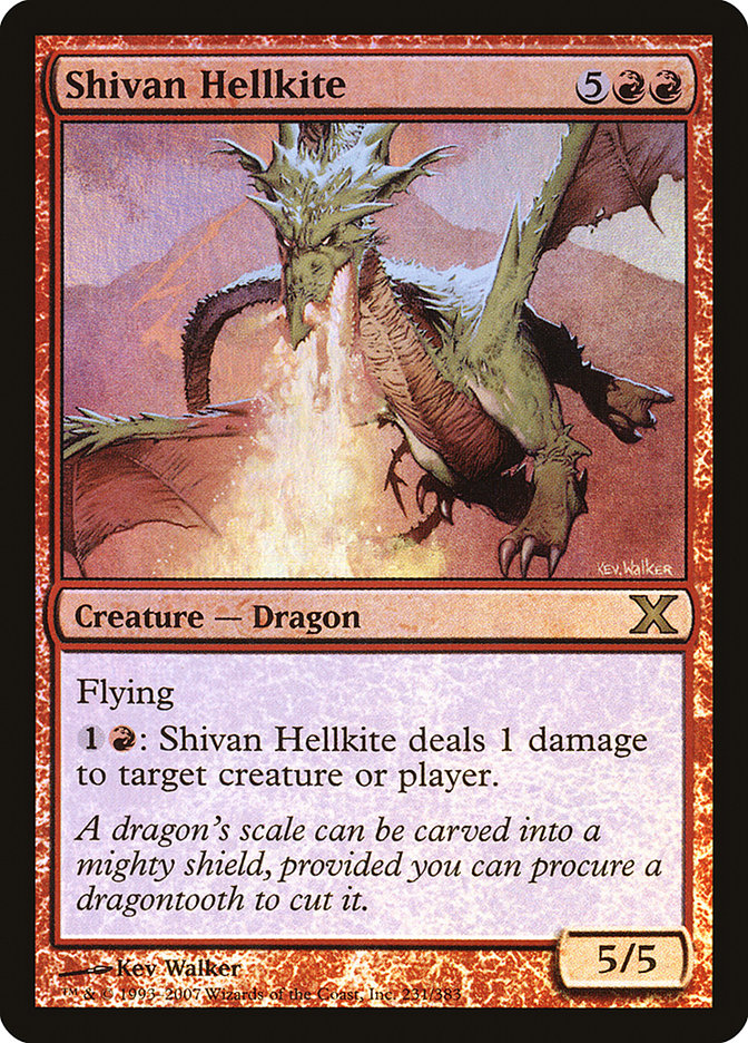 Shivan Hellkite (Premium Foil) [Tenth Edition] | Clutch Gaming