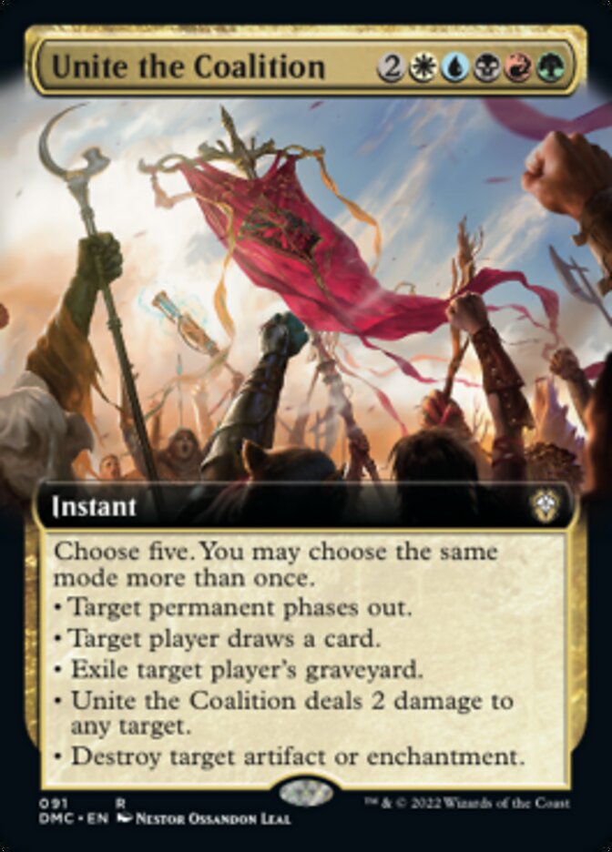 Unite the Coalition (Extended Art) [Dominaria United Commander] | Clutch Gaming