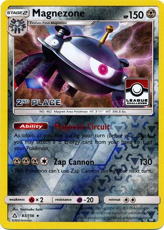 Magnezone (83/156) (League Promo 2nd Place) [Sun & Moon: Ultra Prism] | Clutch Gaming