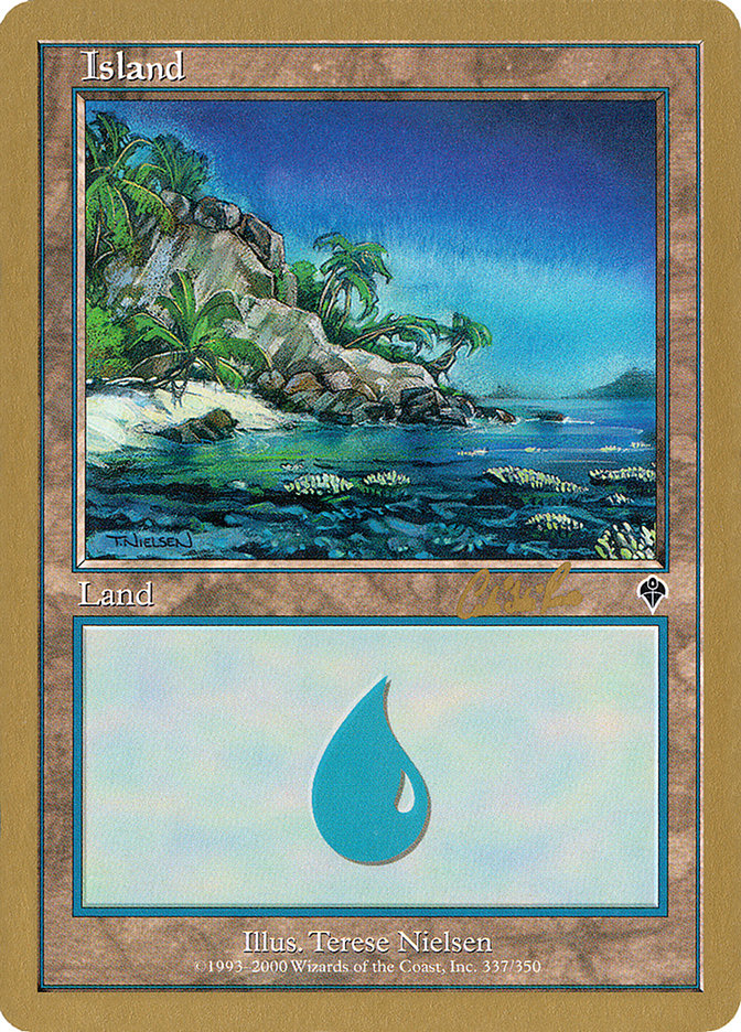 Island (cr337) (Carlos Romao) [World Championship Decks 2002] | Clutch Gaming