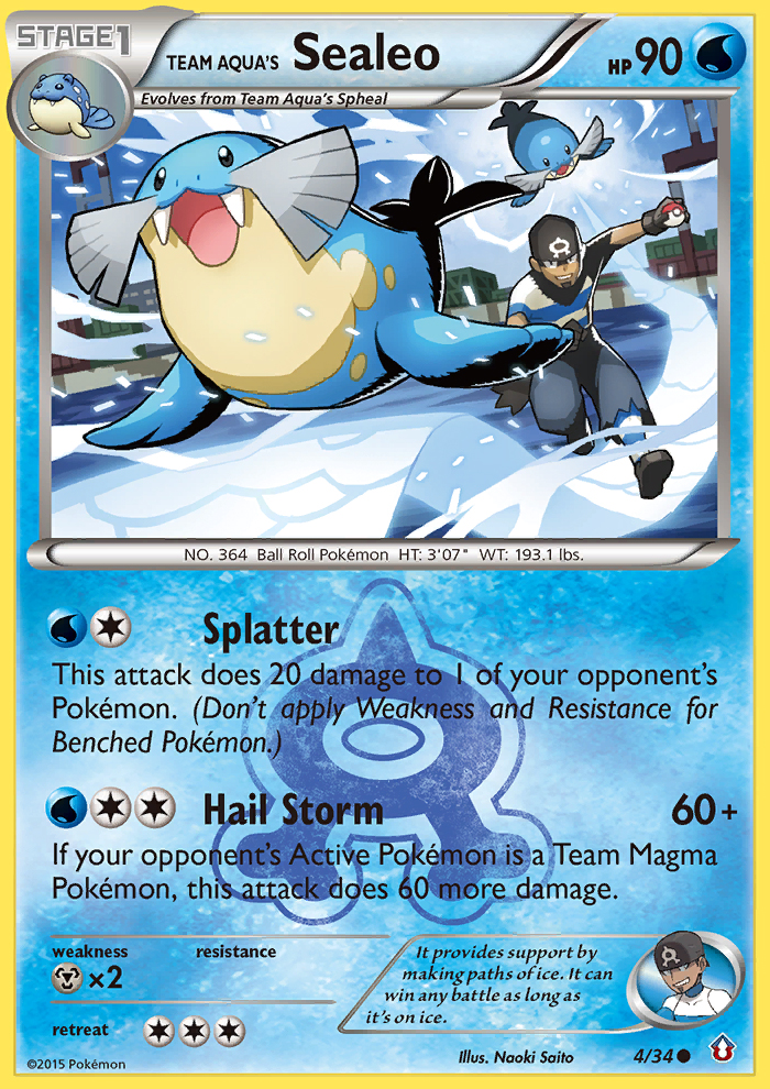 Team Aqua's Sealeo (4/34) [XY: Double Crisis] | Clutch Gaming