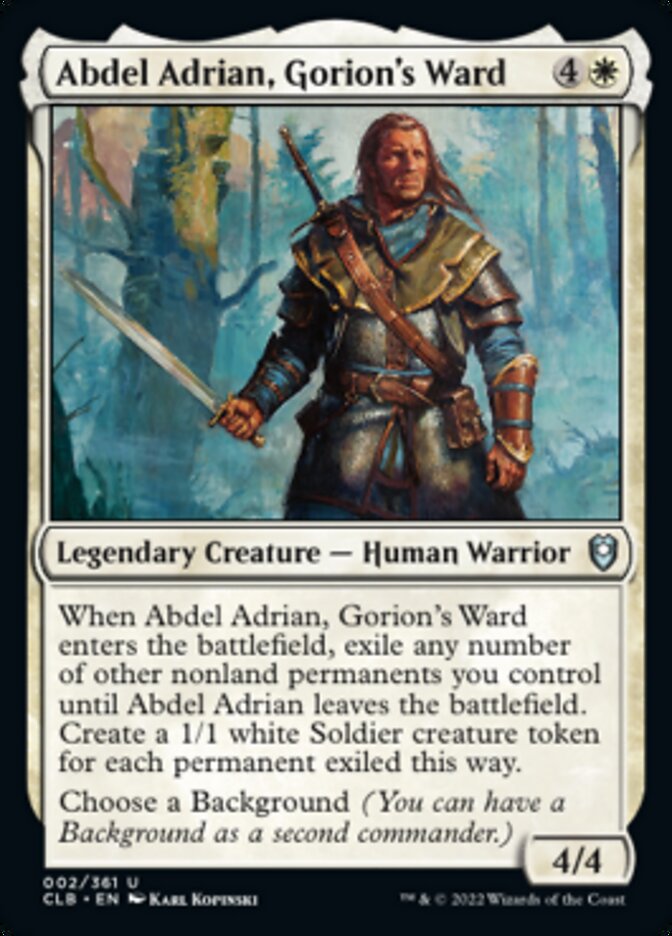 Abdel Adrian, Gorion's Ward [Commander Legends: Battle for Baldur's Gate] | Clutch Gaming