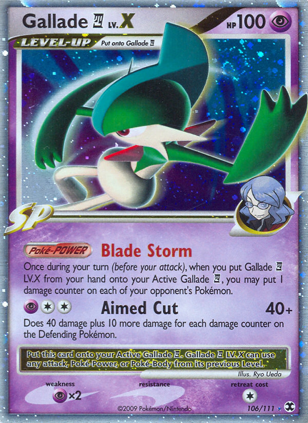 Gallade LV.X (106/111) [Platinum: Rising Rivals] | Clutch Gaming