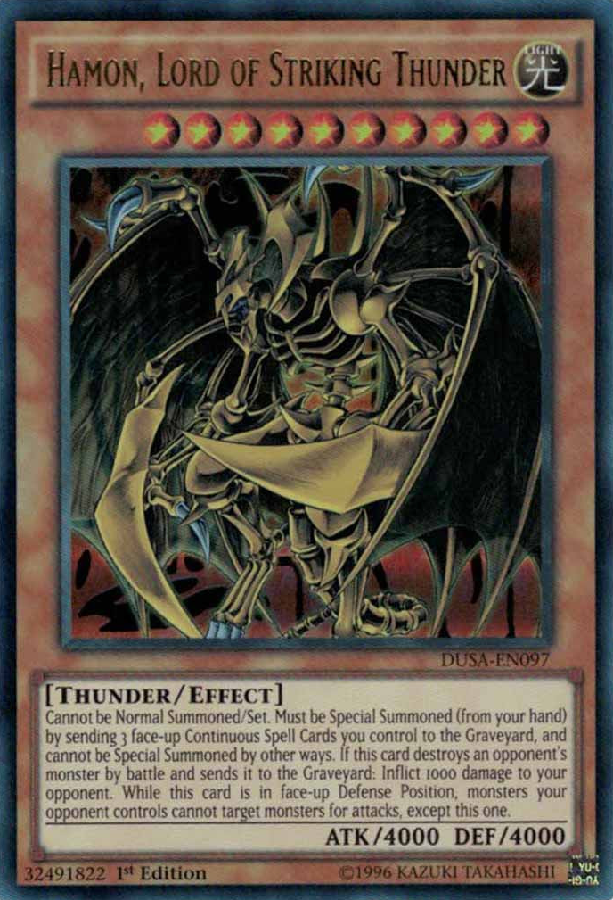 Hamon, Lord of Striking Thunder [DUSA-EN097] Ultra Rare | Clutch Gaming
