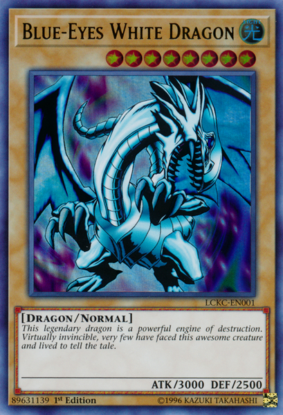 Blue-Eyes White Dragon (Version 1) [LCKC-EN001] Ultra Rare | Clutch Gaming