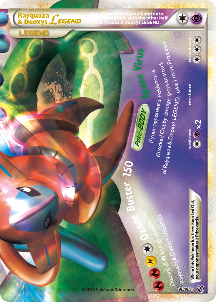 Rayquaza & Deoxys LEGEND (90/90) [HeartGold & SoulSilver: Undaunted] | Clutch Gaming