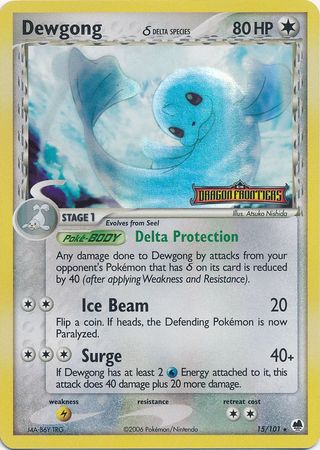 Dewgong (15/101) (Delta Species) (Stamped) [EX: Dragon Frontiers] | Clutch Gaming