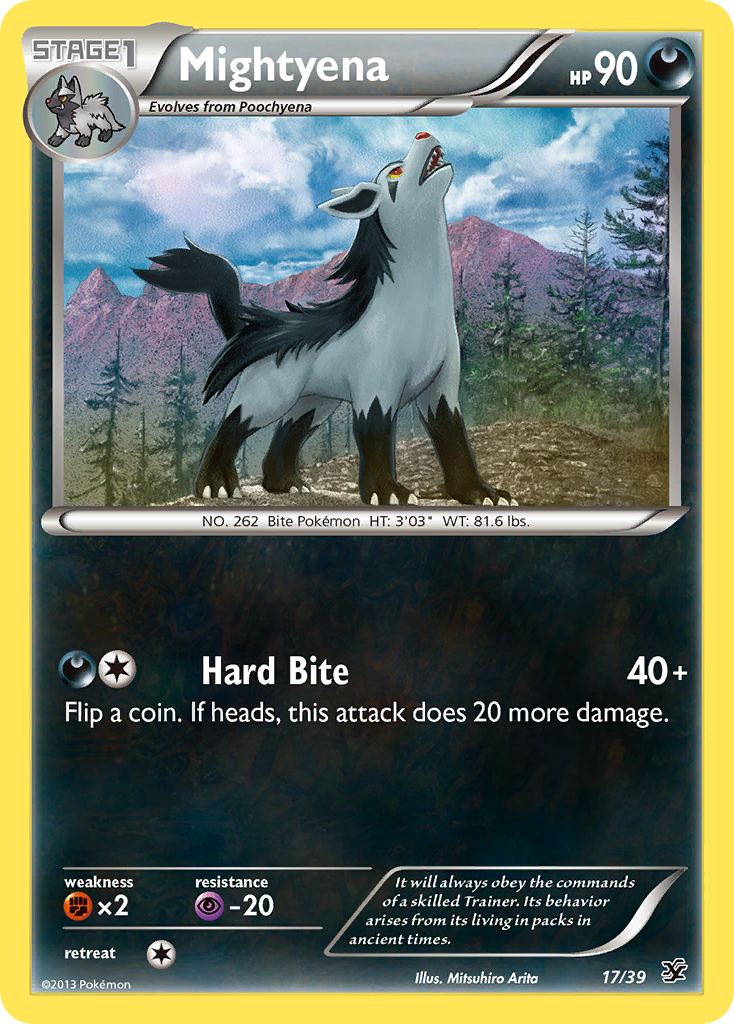 Mightyena (17/39) [XY: Kalos Starter Set] | Clutch Gaming