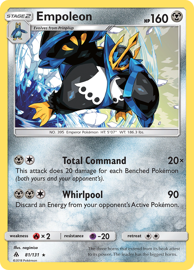 Empoleon (81/131) [Sun & Moon: Forbidden Light] | Clutch Gaming