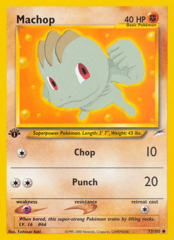 Machop (73/105) [Neo Destiny 1st Edition] | Clutch Gaming