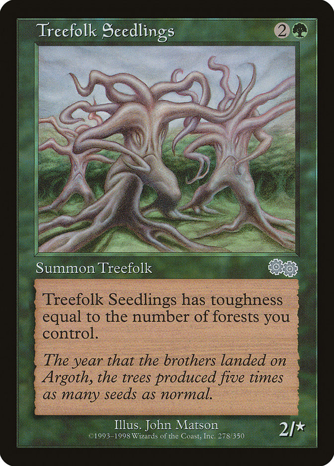 Treefolk Seedlings [Urza's Saga] | Clutch Gaming