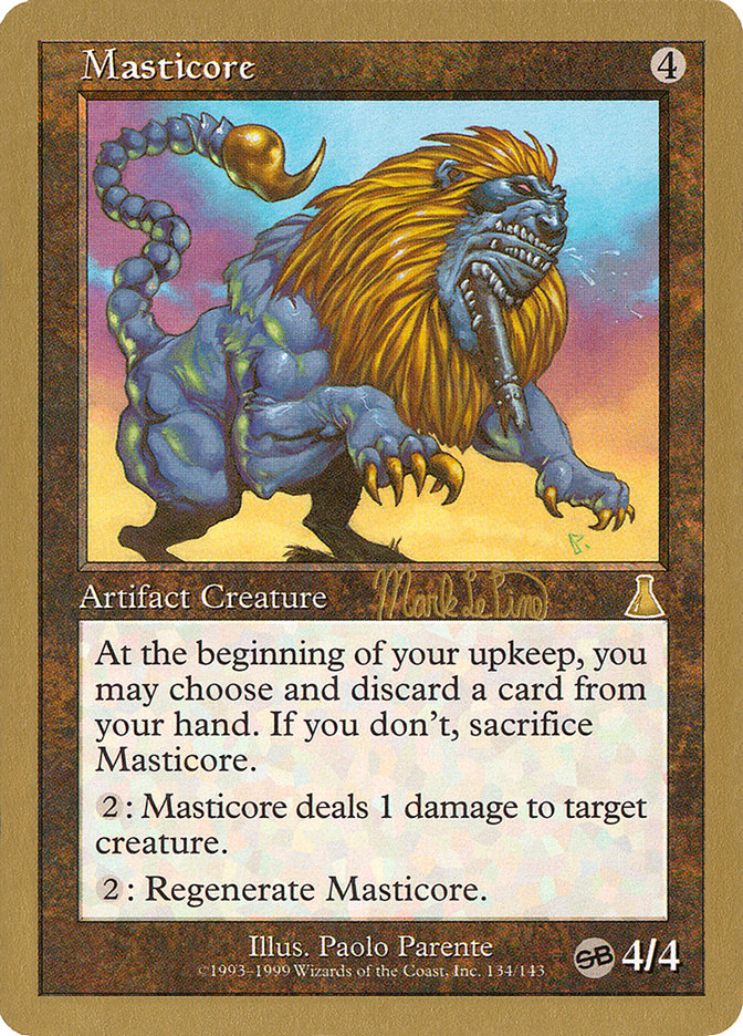 Masticore (Mark Le Pine) (SB) [World Championship Decks 1999] | Clutch Gaming