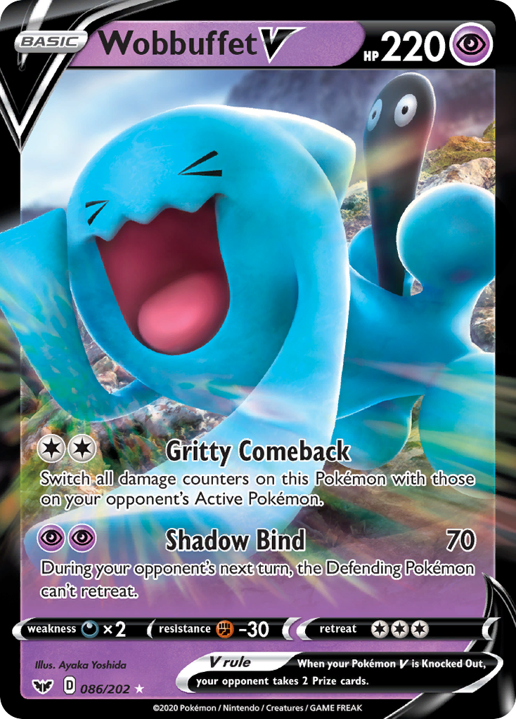 Wobbuffet V (086/202) [Sword & Shield: Base Set] | Clutch Gaming