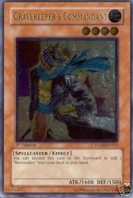 Gravekeeper's Commandant [FOTB-EN015] Ultimate Rare | Clutch Gaming