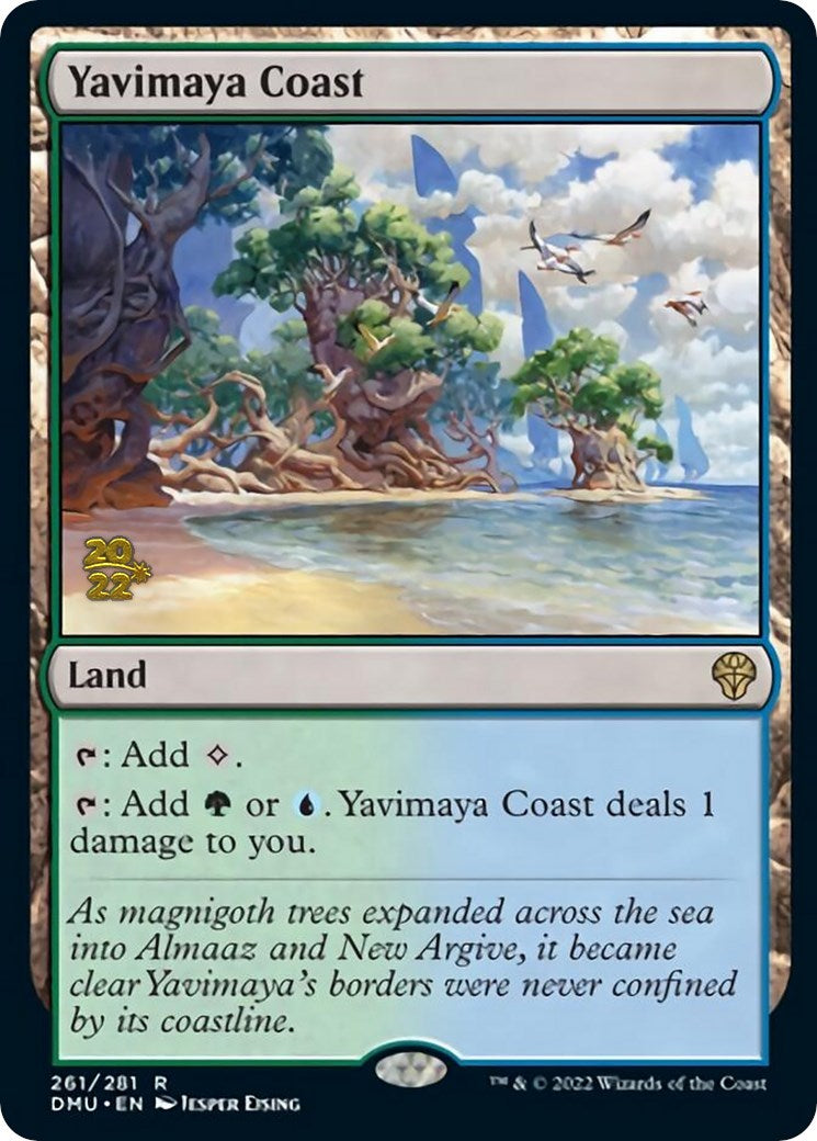 Yavimaya Coast [Dominaria United Prerelease Promos] | Clutch Gaming