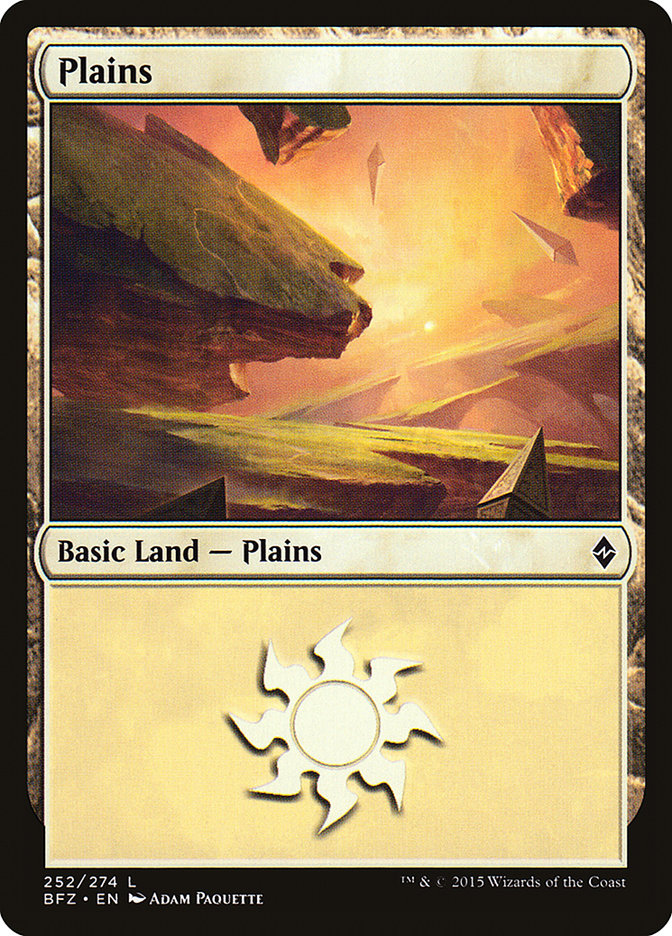 Plains (252a) [Battle for Zendikar] | Clutch Gaming