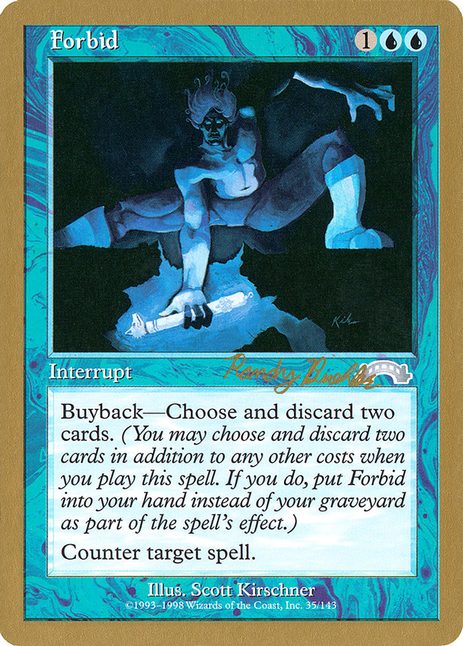 Forbid (Randy Buehler) [World Championship Decks 1998] | Clutch Gaming