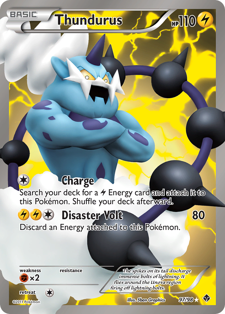 Thundurus (97/98) [Black & White: Emerging Powers] | Clutch Gaming