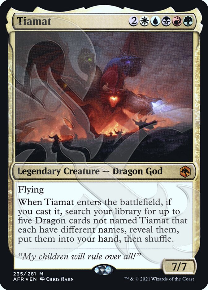 Tiamat (Ampersand Promo) [Dungeons & Dragons: Adventures in the Forgotten Realms Promos] | Clutch Gaming