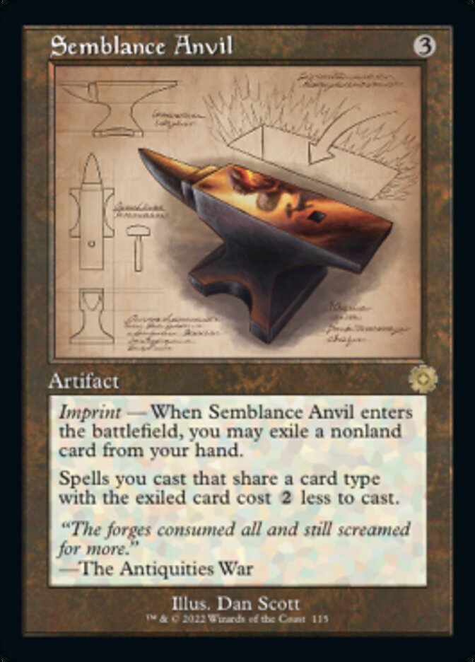 Semblance Anvil (Retro Schematic) [The Brothers' War Retro Artifacts] | Clutch Gaming