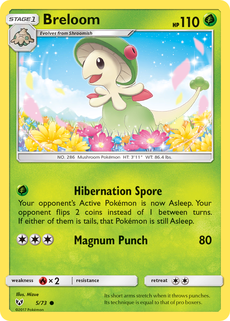 Breloom (5/73) [Sun & Moon: Shining Legends] | Clutch Gaming