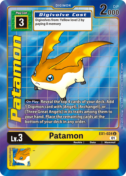 Patamon [EX1-024] (Alternate Art) [Classic Collection] | Clutch Gaming