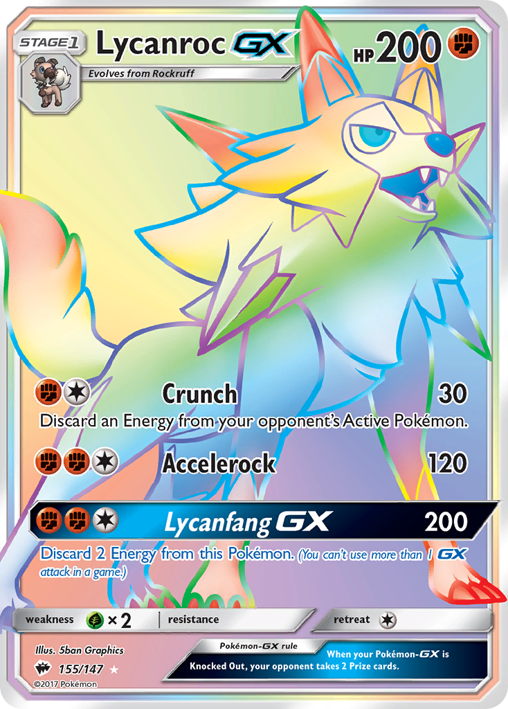 Lycanroc GX (155/147) [Sun & Moon: Burning Shadows] | Clutch Gaming