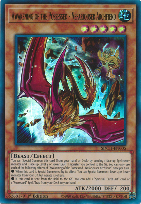 Awakening of the Possessed - Nefariouser Archfiend [SDCH-EN005] Ultra Rare | Clutch Gaming