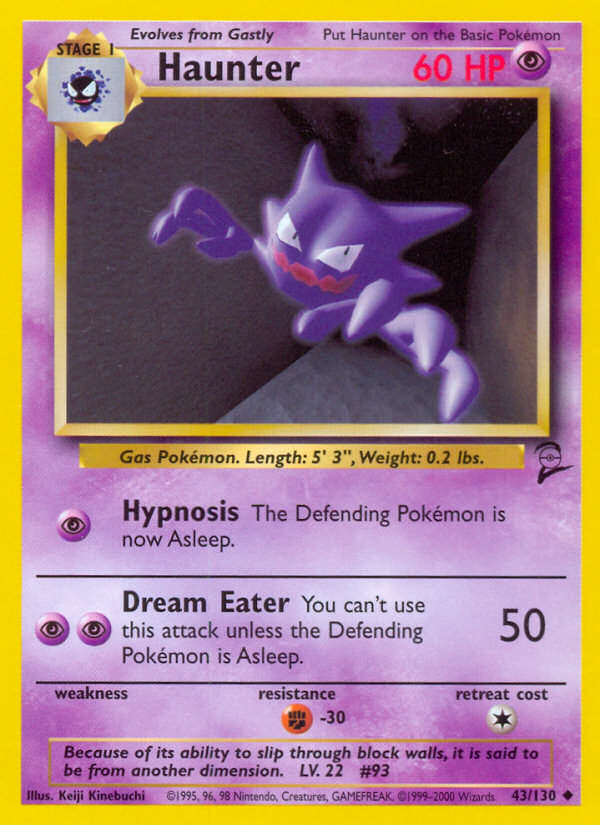 Haunter (43/130) [Base Set 2] | Clutch Gaming