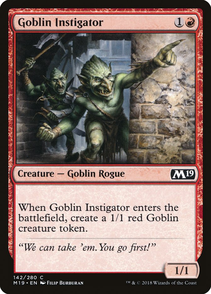 Goblin Instigator [Core Set 2019] | Clutch Gaming