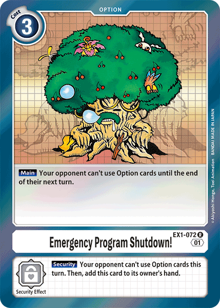 Emergency Program Shutdown! [EX1-072] [Classic Collection] | Clutch Gaming