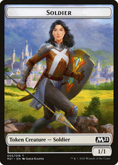 Cat (011) // Soldier Double-Sided Token [Core Set 2021 Tokens] | Clutch Gaming