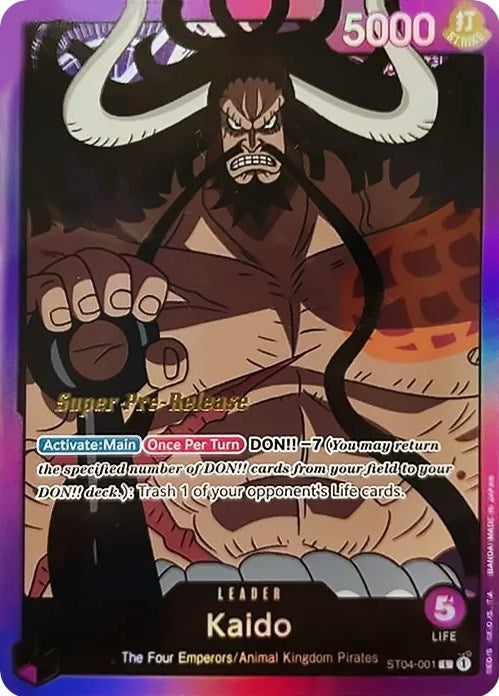 Kaido [Super Pre-Release Starter Deck: Animal Kingdom Pirates] | Clutch Gaming
