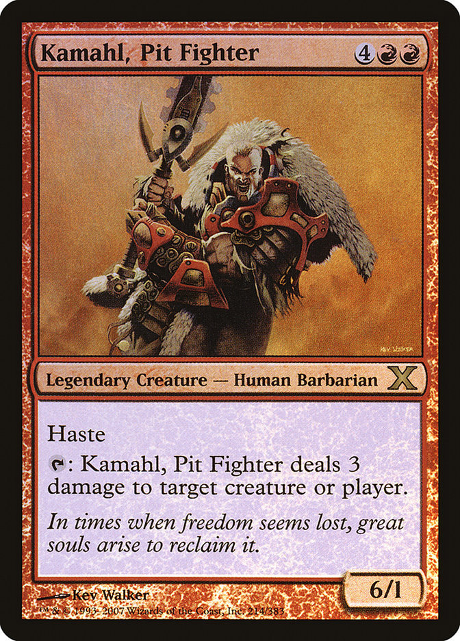 Kamahl, Pit Fighter (Premium Foil) [Tenth Edition] | Clutch Gaming