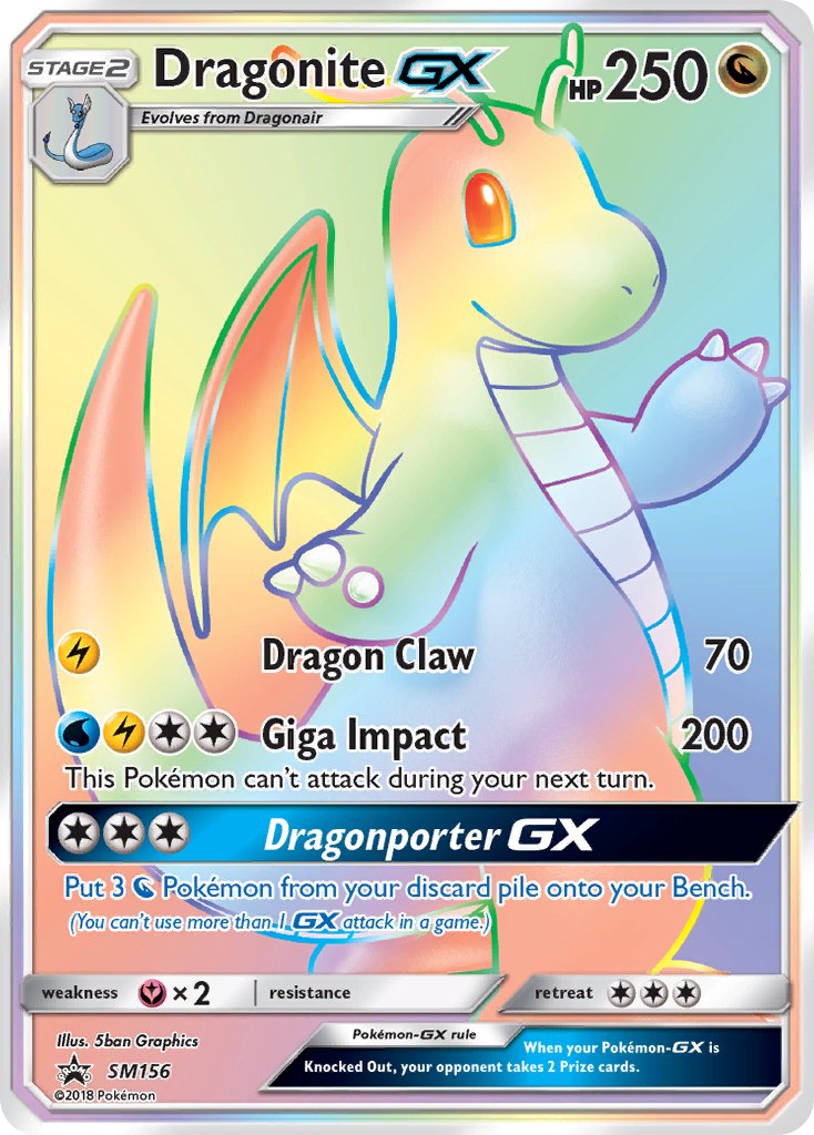 Dragonite GX (SM156) (Jumbo Card) [Sun & Moon: Black Star Promos] | Clutch Gaming