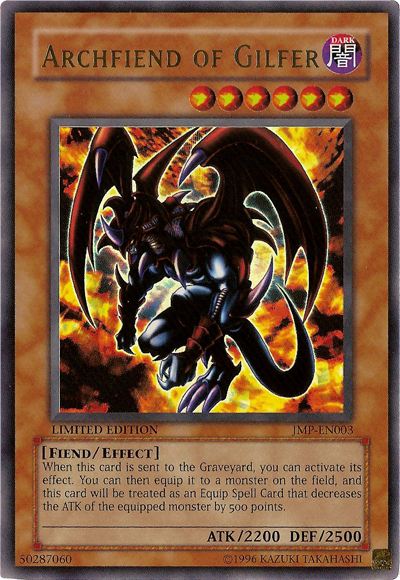 Archfiend of Gilfer [JMP-EN003] Ultra Rare | Clutch Gaming