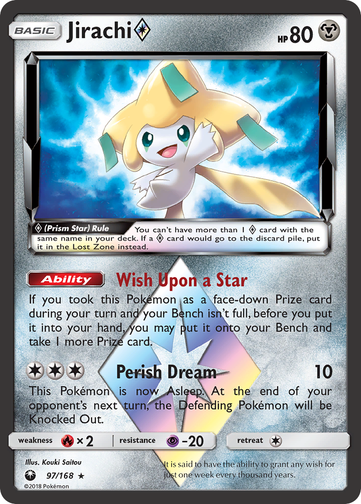 Jirachi (97/168) (Prism Star) [Sun & Moon: Celestial Storm] | Clutch Gaming