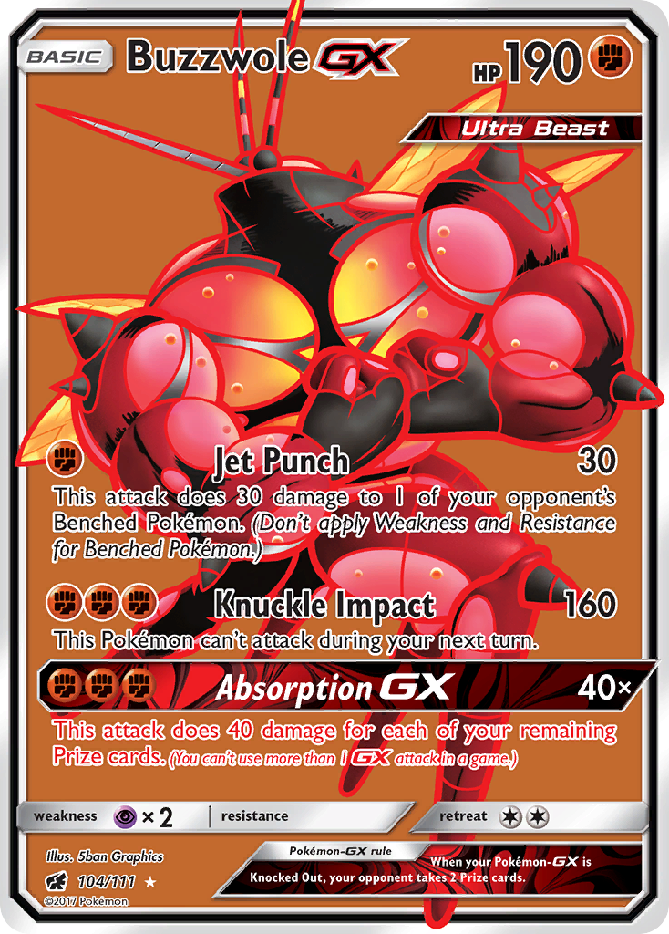 Buzzwole GX (104/111) [Sun & Moon: Crimson Invasion] | Clutch Gaming