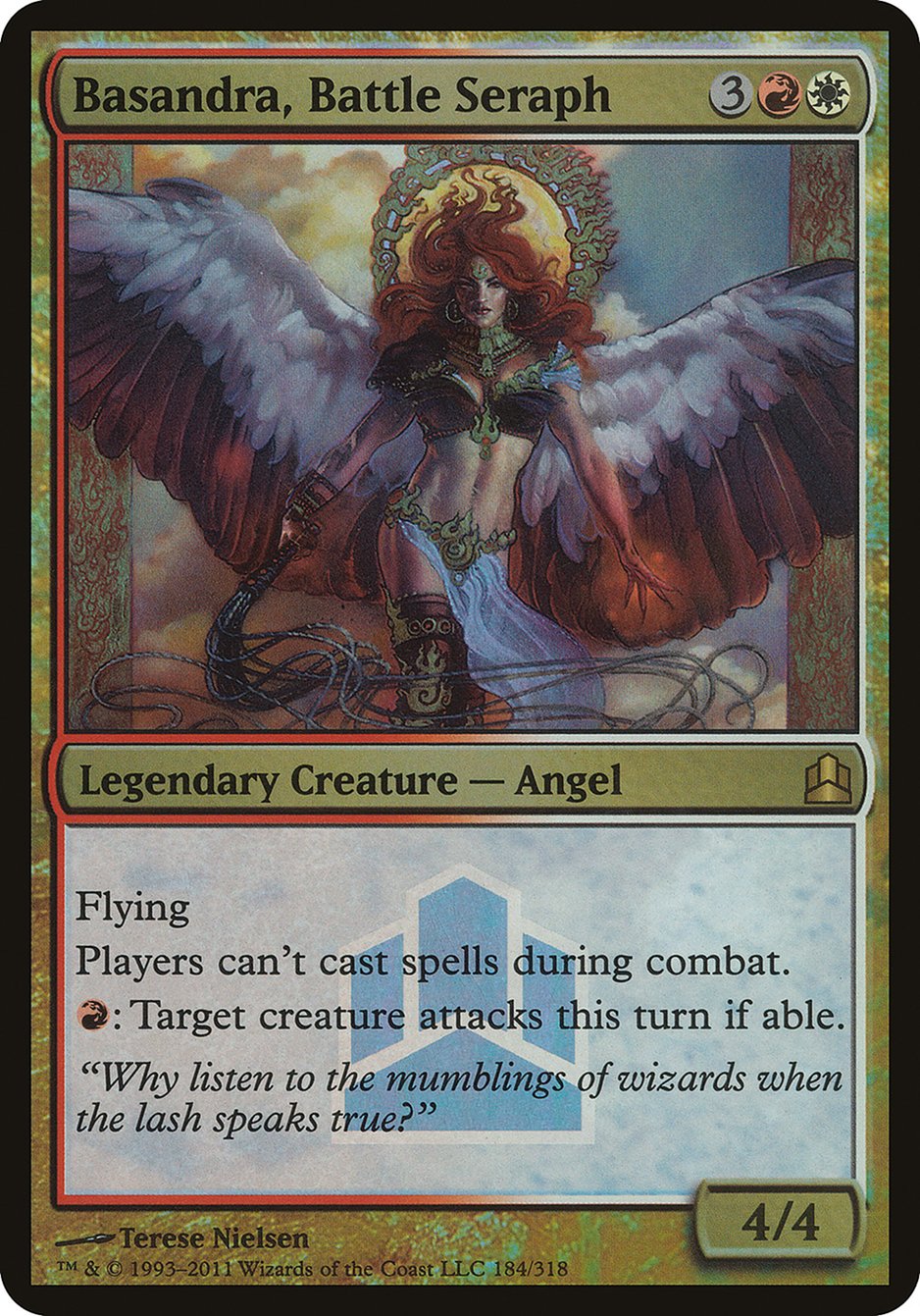 Basandra, Battle Seraph (Launch) (Oversized) [Commander 2011 Oversized] | Clutch Gaming