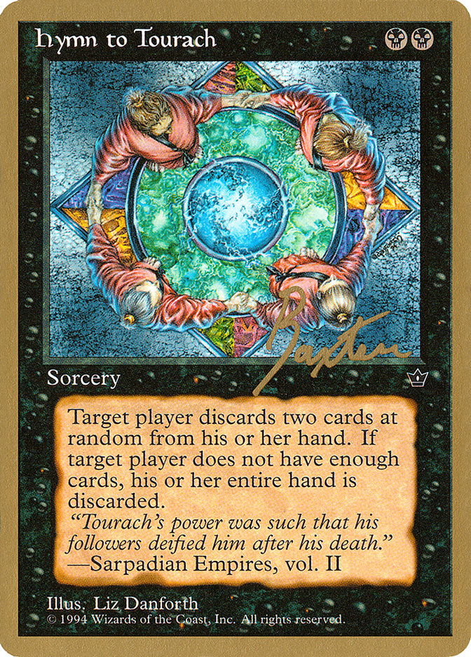 Hymn to Tourach (Circle) (George Baxter) [Pro Tour Collector Set] | Clutch Gaming