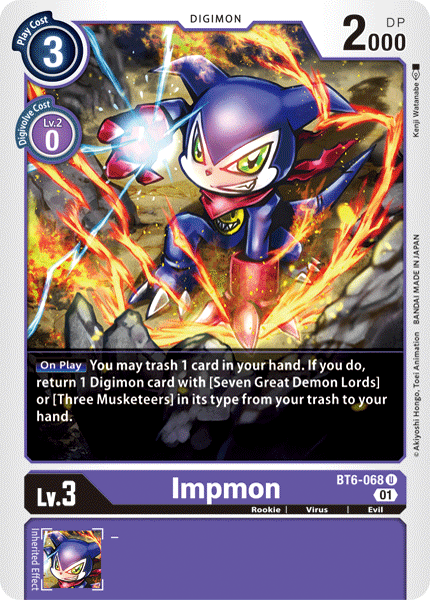 Impmon [BT6-068] [Double Diamond] | Clutch Gaming