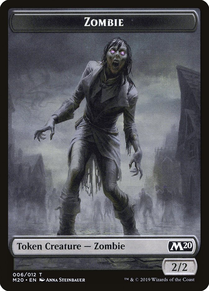 Zombie Token [Core Set 2020 Tokens] | Clutch Gaming