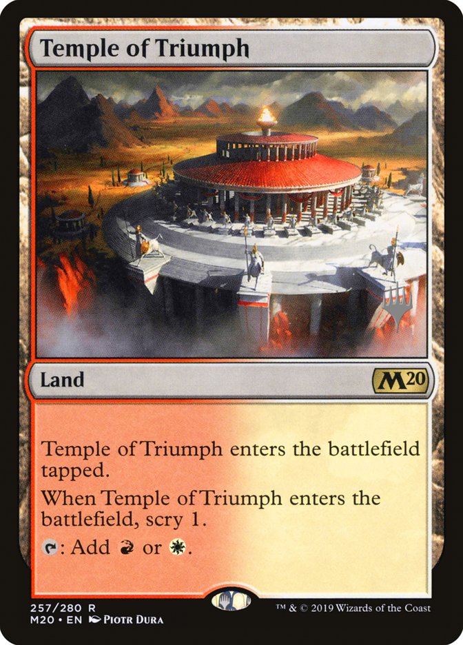 Temple of Triumph (Promo Pack) [Core Set 2020 Promos] | Clutch Gaming