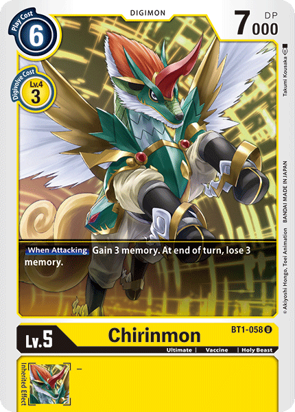 Chirinmon [BT1-058] [Release Special Booster Ver.1.0] | Clutch Gaming