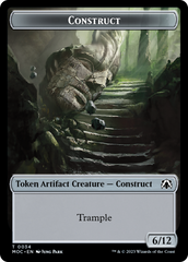 Phyrexian Golem // Construct Double-Sided Token [March of the Machine Commander Tokens] | Clutch Gaming