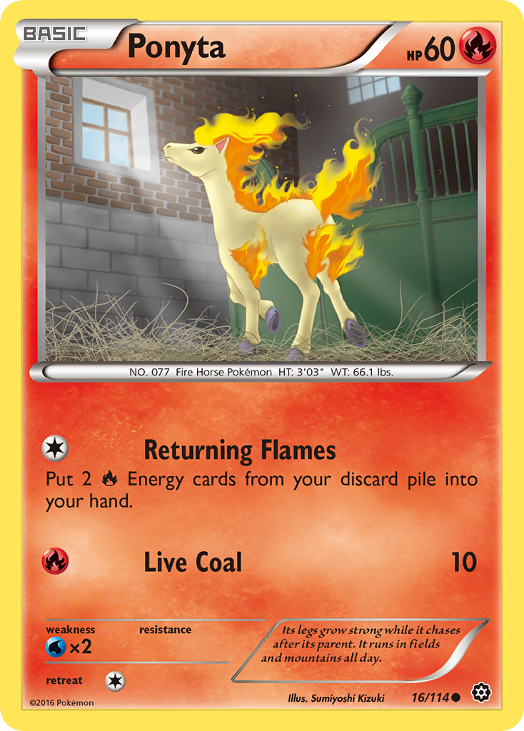 Ponyta (16/114) [XY: Steam Siege] | Clutch Gaming