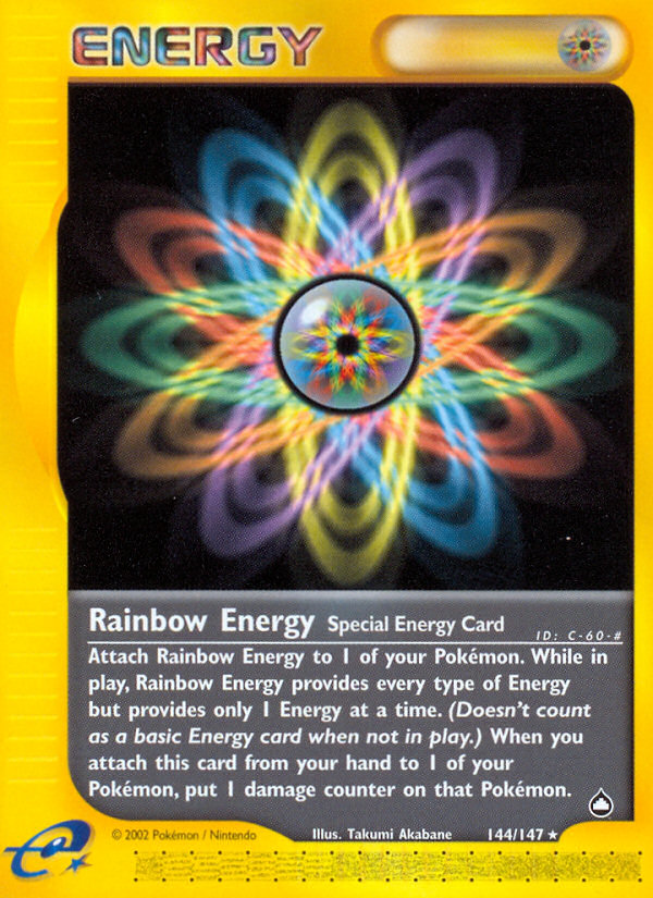 Rainbow Energy (144/147) [Aquapolis] | Clutch Gaming